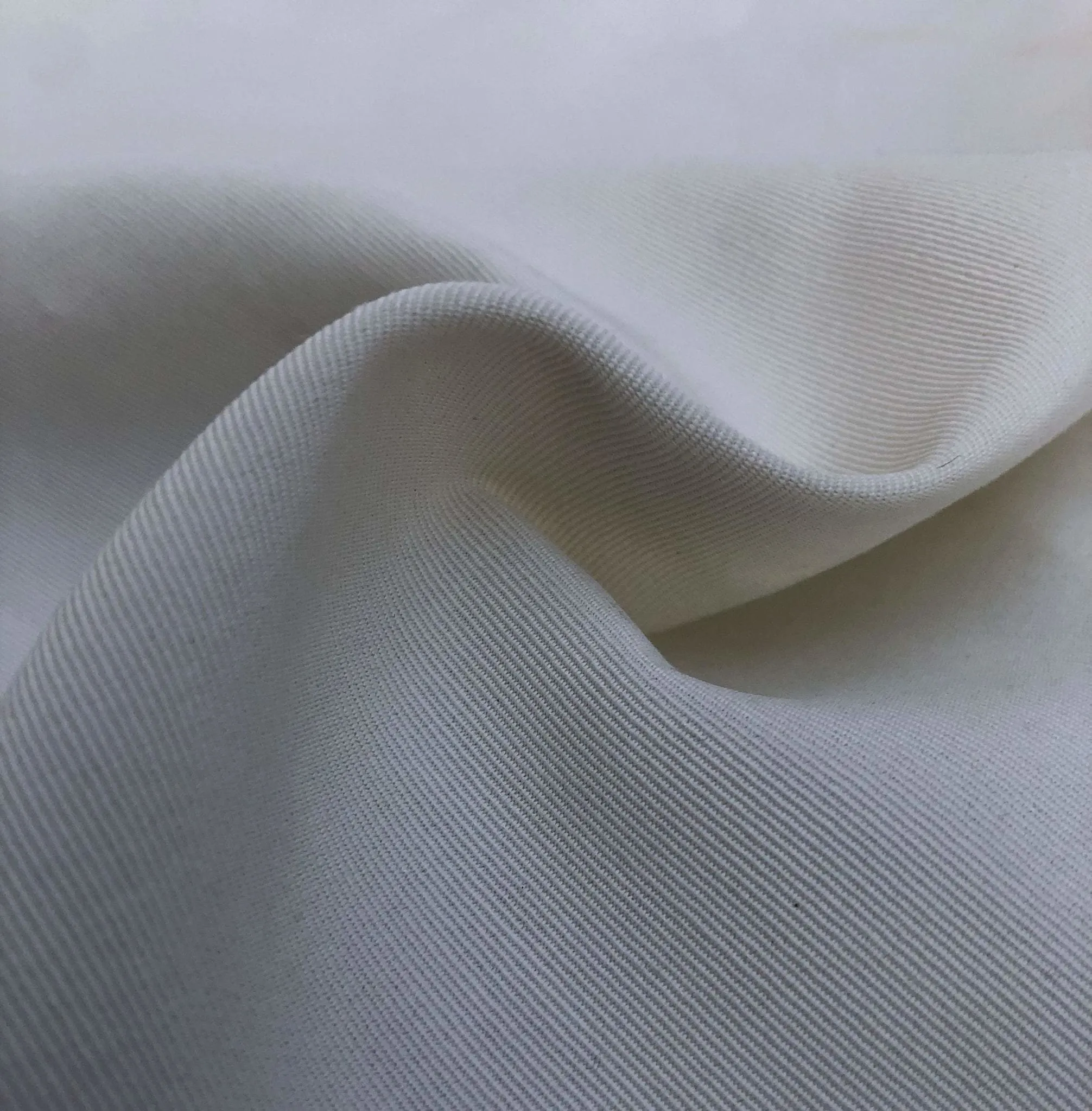 58" PFD White Greige Goods 100% Rayon Faille Ghost Woven Fabric By the Yard