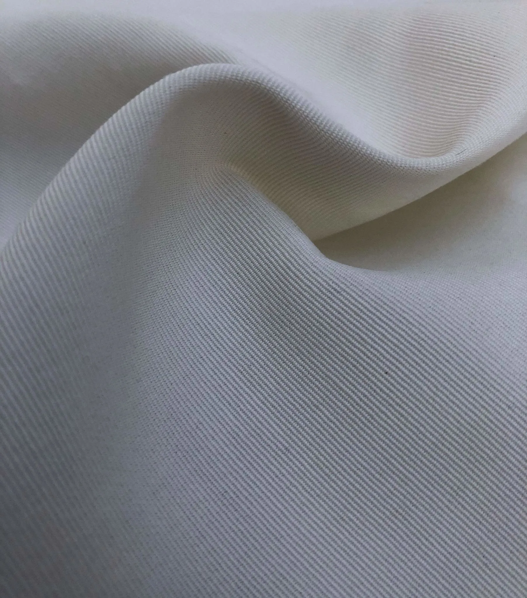 58" PFD White Greige Goods 100% Rayon Faille Ghost Woven Fabric By the Yard