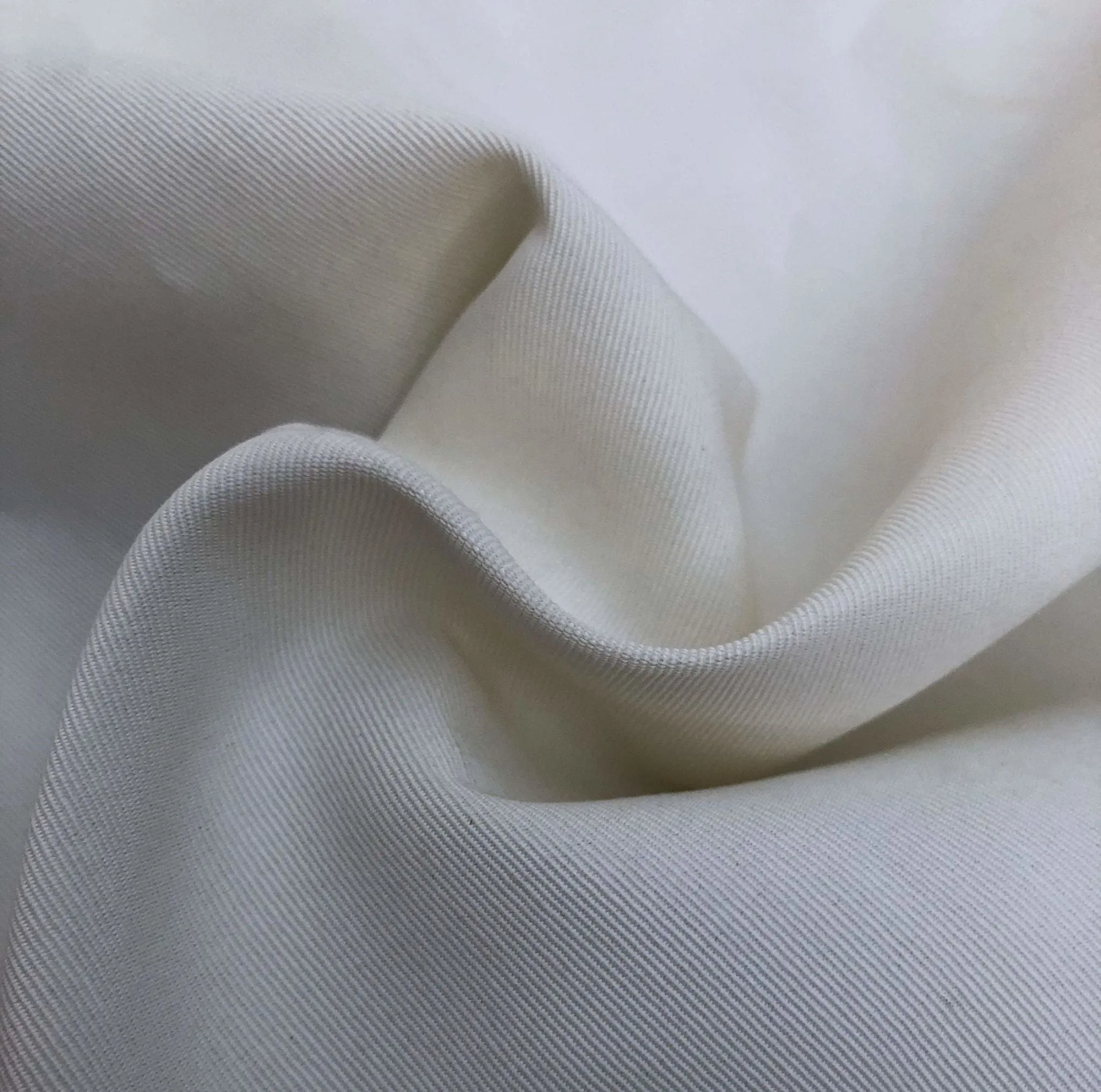 58" PFD White Greige Goods 100% Rayon Faille Ghost Woven Fabric By the Yard