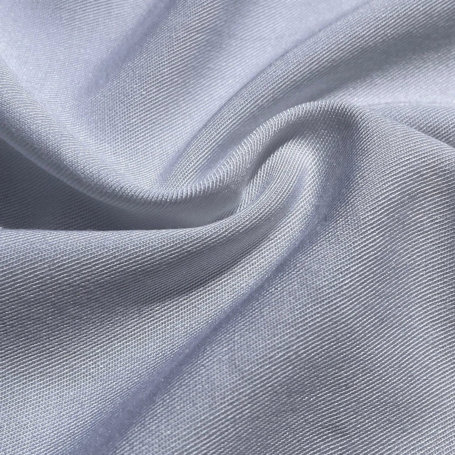 58" Rayon & Polyester Poly Blend Twill Gabardine White 7 OZ Woven Fabric by the Yard