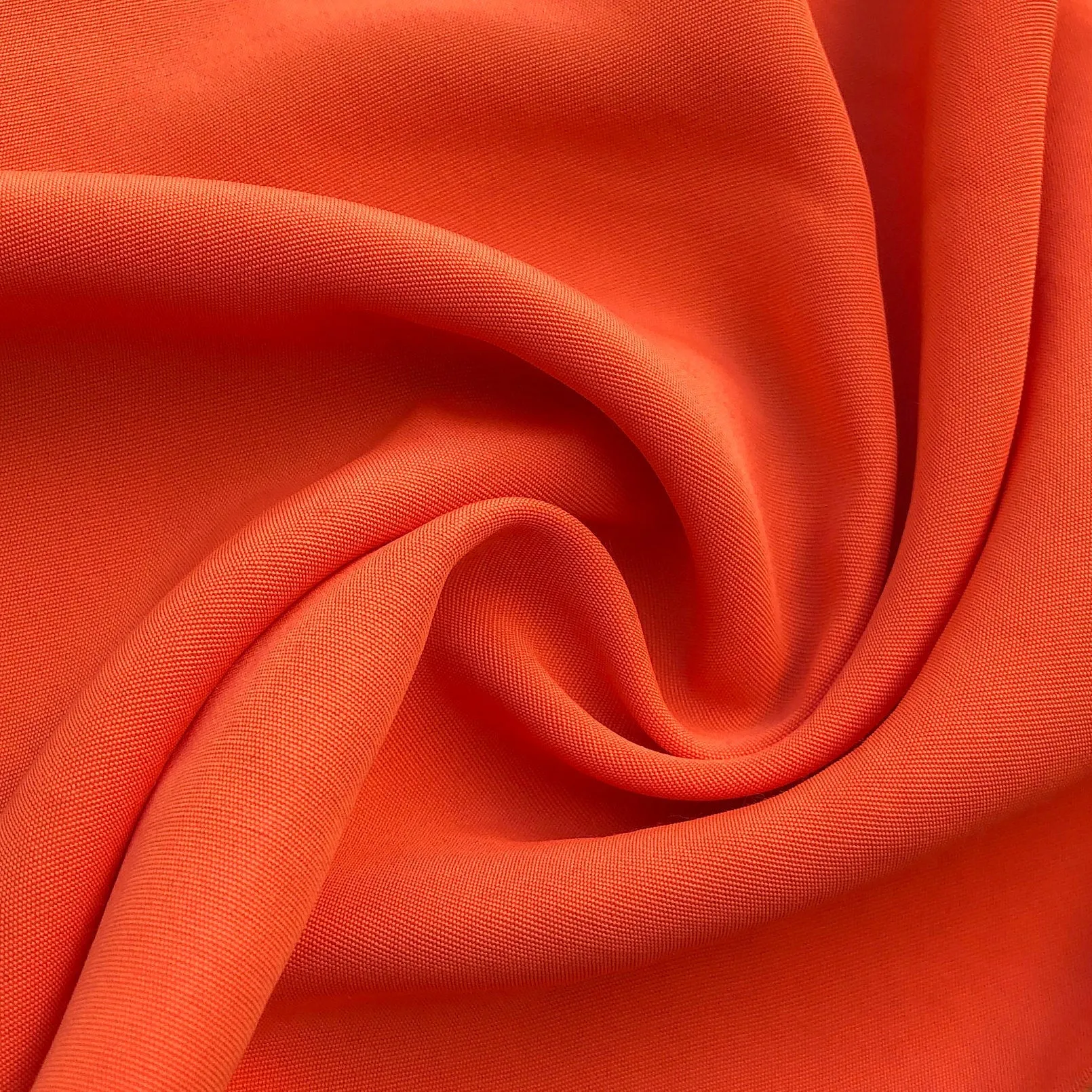 60" 100% Rayon Faille Blitz Dark Orange Woven Fabric By the Yard