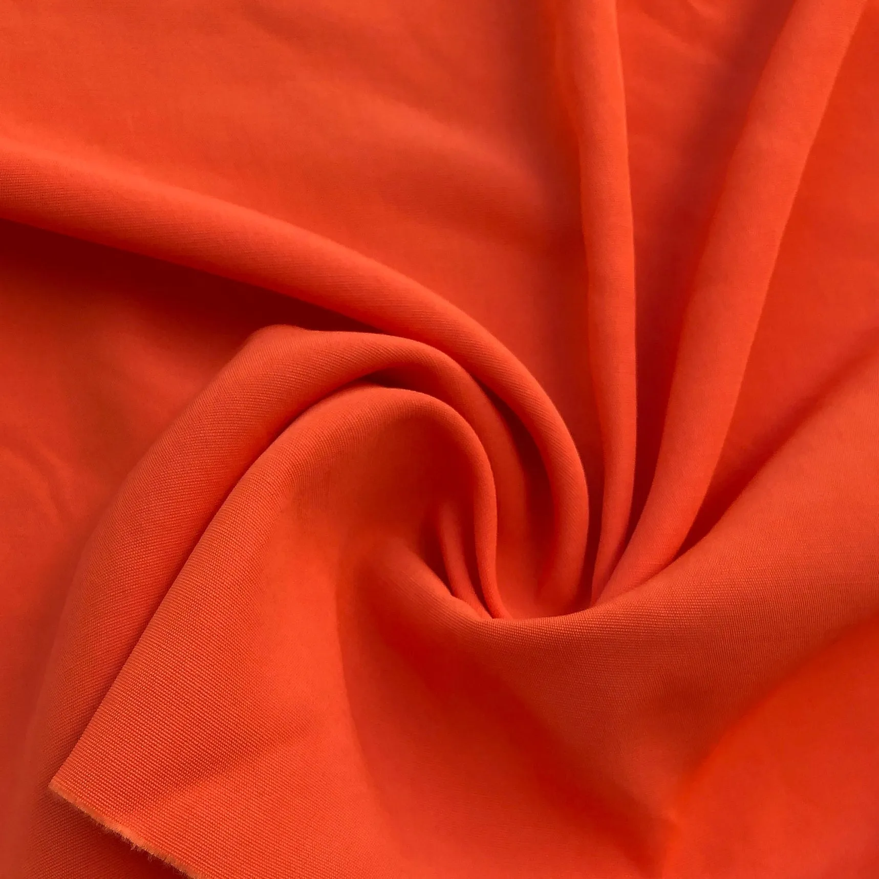 60" 100% Rayon Faille Blitz Dark Orange Woven Fabric By the Yard