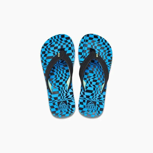 Ahi Kids Flip Flops - Boys Flip Flops - Swell Checkers