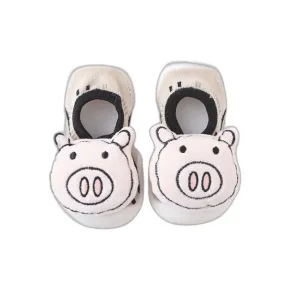 Baby Doll Sock Shoes - Pink Piggy