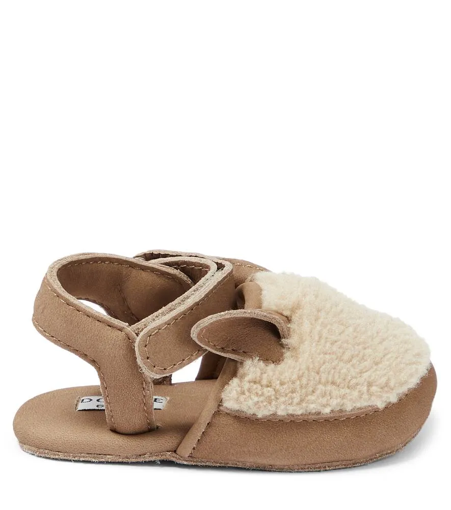 Baby Romi Donsje leather sandals, beige