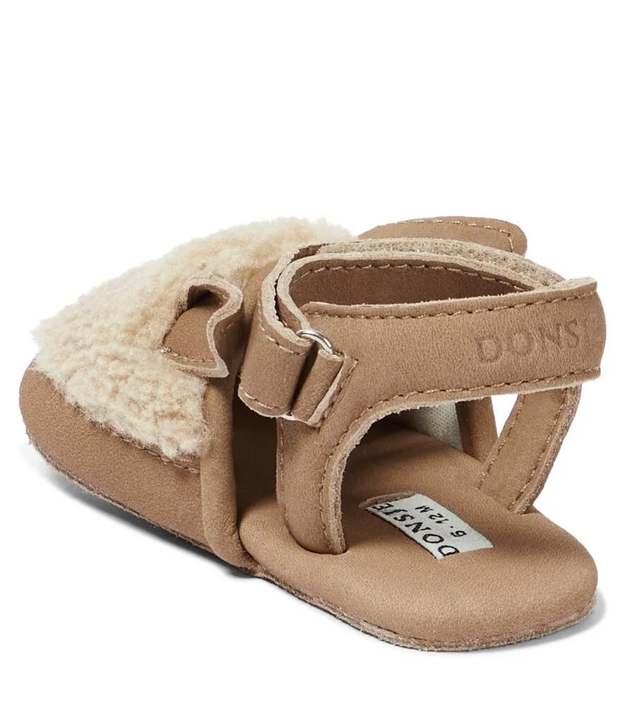 Baby Romi Donsje leather sandals, beige