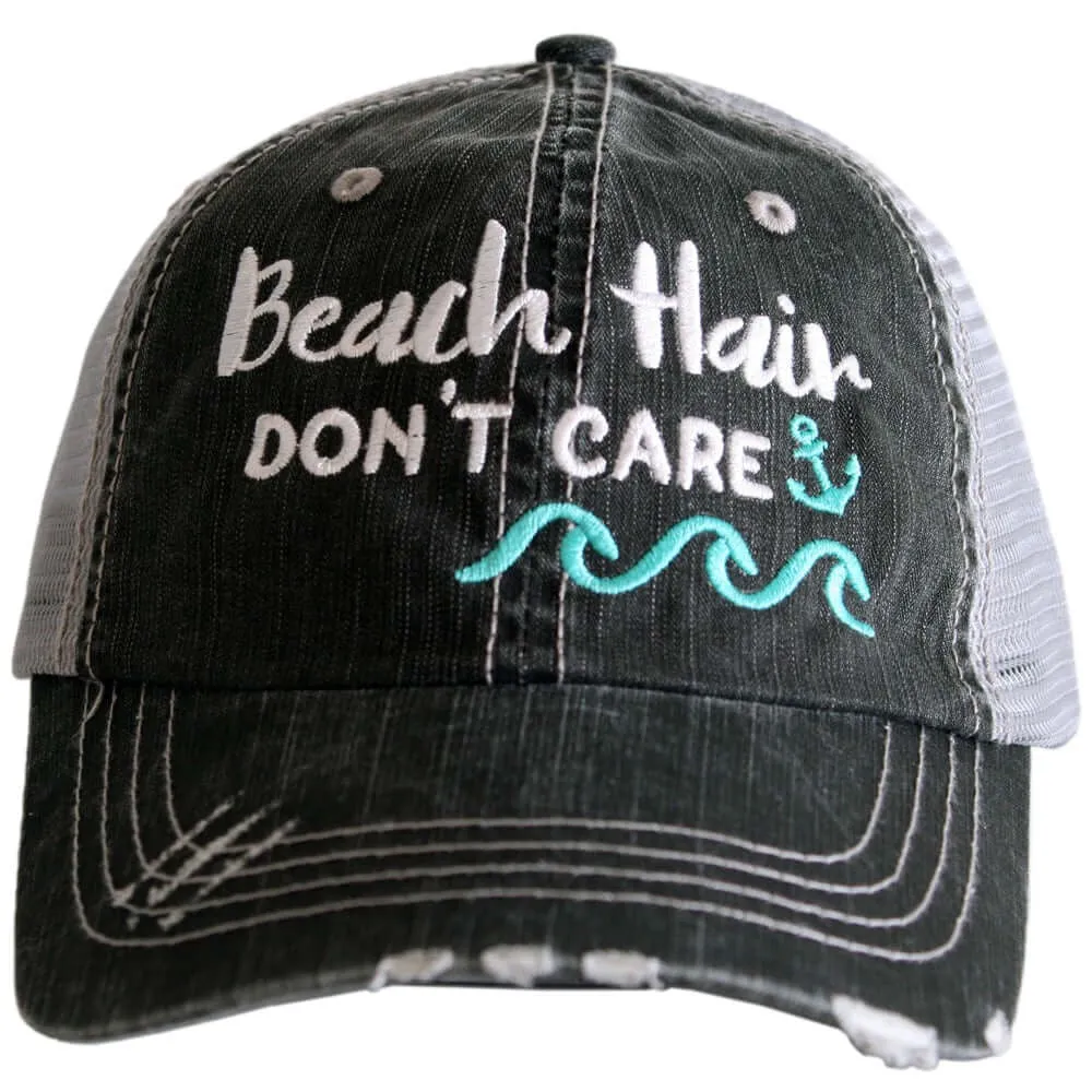 Beach vacation hats Girls weekend Beach hair dont care Beach bum Beach babe Beach please Embroidered distressed  Anchor Shells Sand