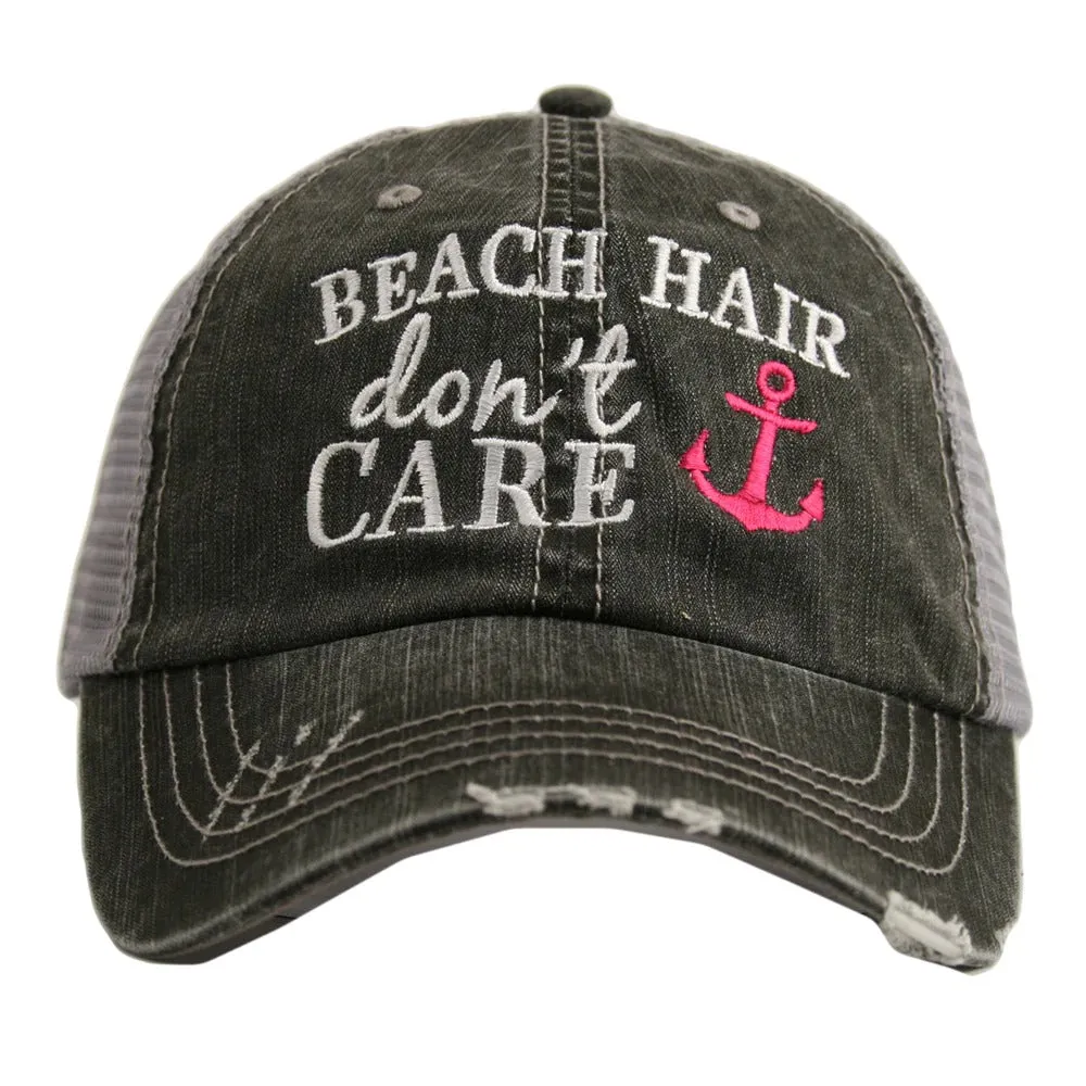 Beach vacation hats Girls weekend Beach hair dont care Beach bum Beach babe Beach please Embroidered distressed  Anchor Shells Sand