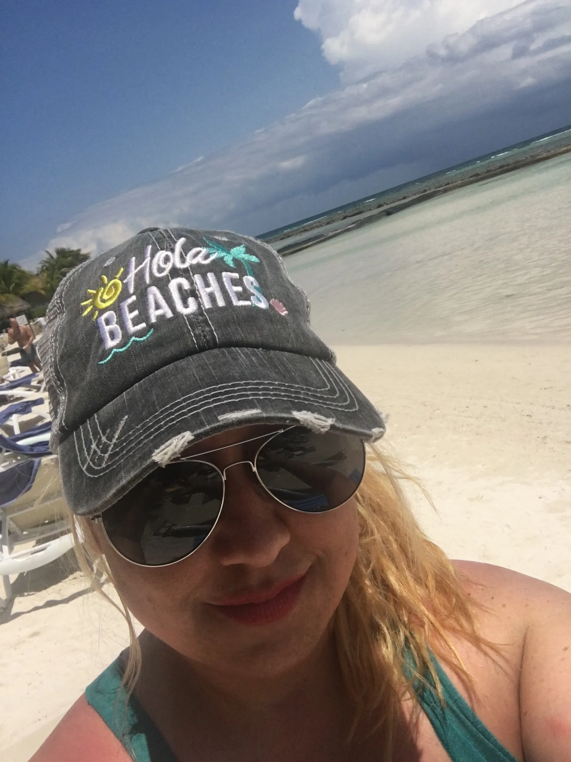 Beach vacation hats Girls weekend Beach hair dont care Beach bum Beach babe Beach please Embroidered distressed  Anchor Shells Sand