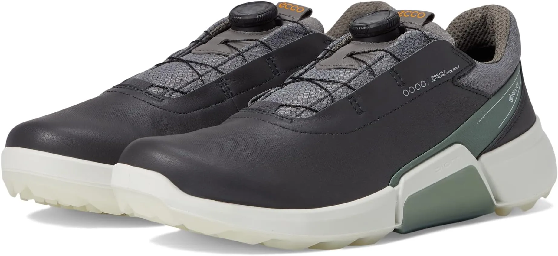 Biom H4 Boa GORE-TEX Waterproof Golf Hybrid Golf Shoes ECCO, Magnet/Frosty Green Cow Leather