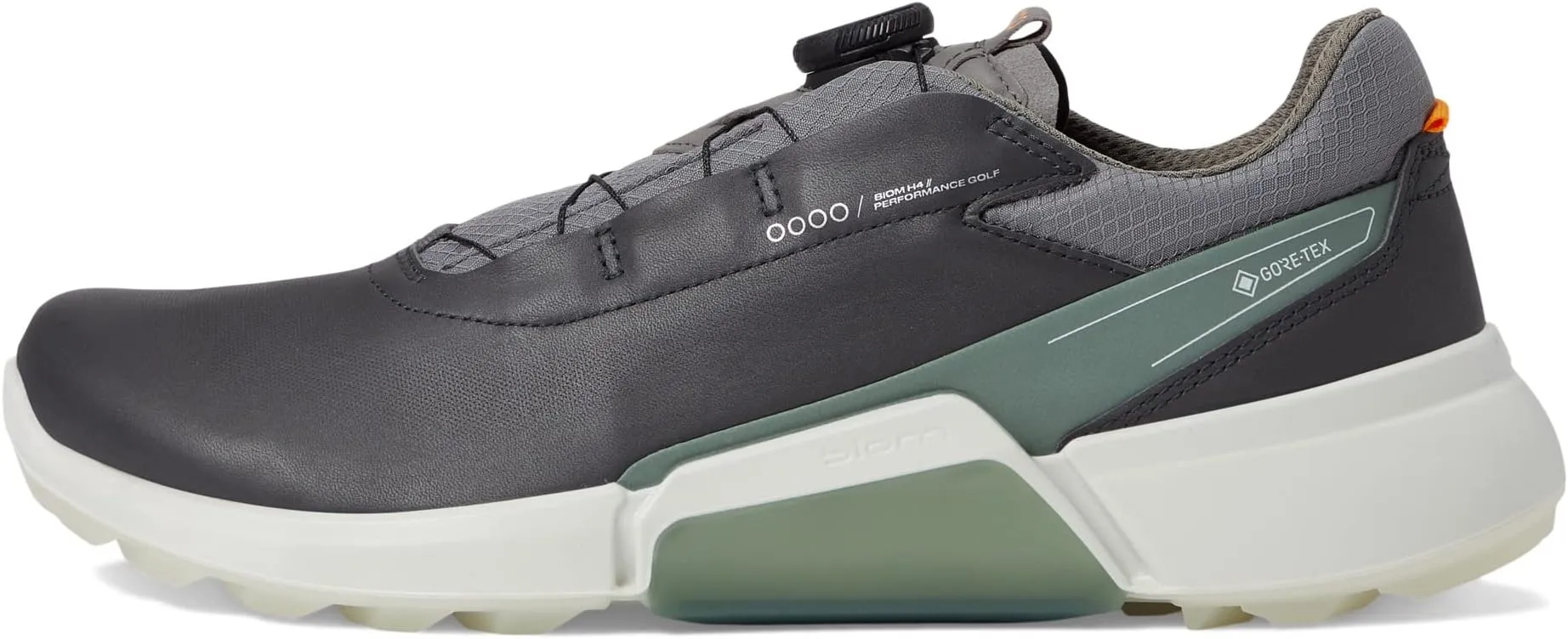 Biom H4 Boa GORE-TEX Waterproof Golf Hybrid Golf Shoes ECCO, Magnet/Frosty Green Cow Leather