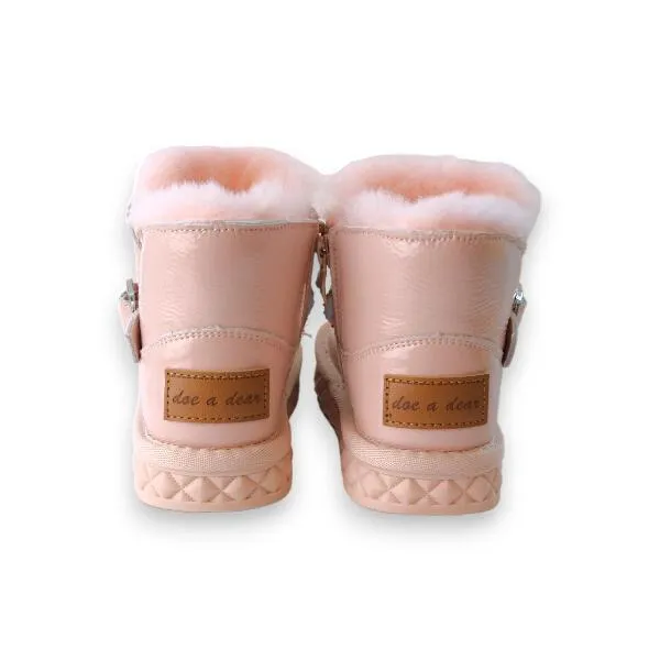 Bling Bling Strap Boot Pink