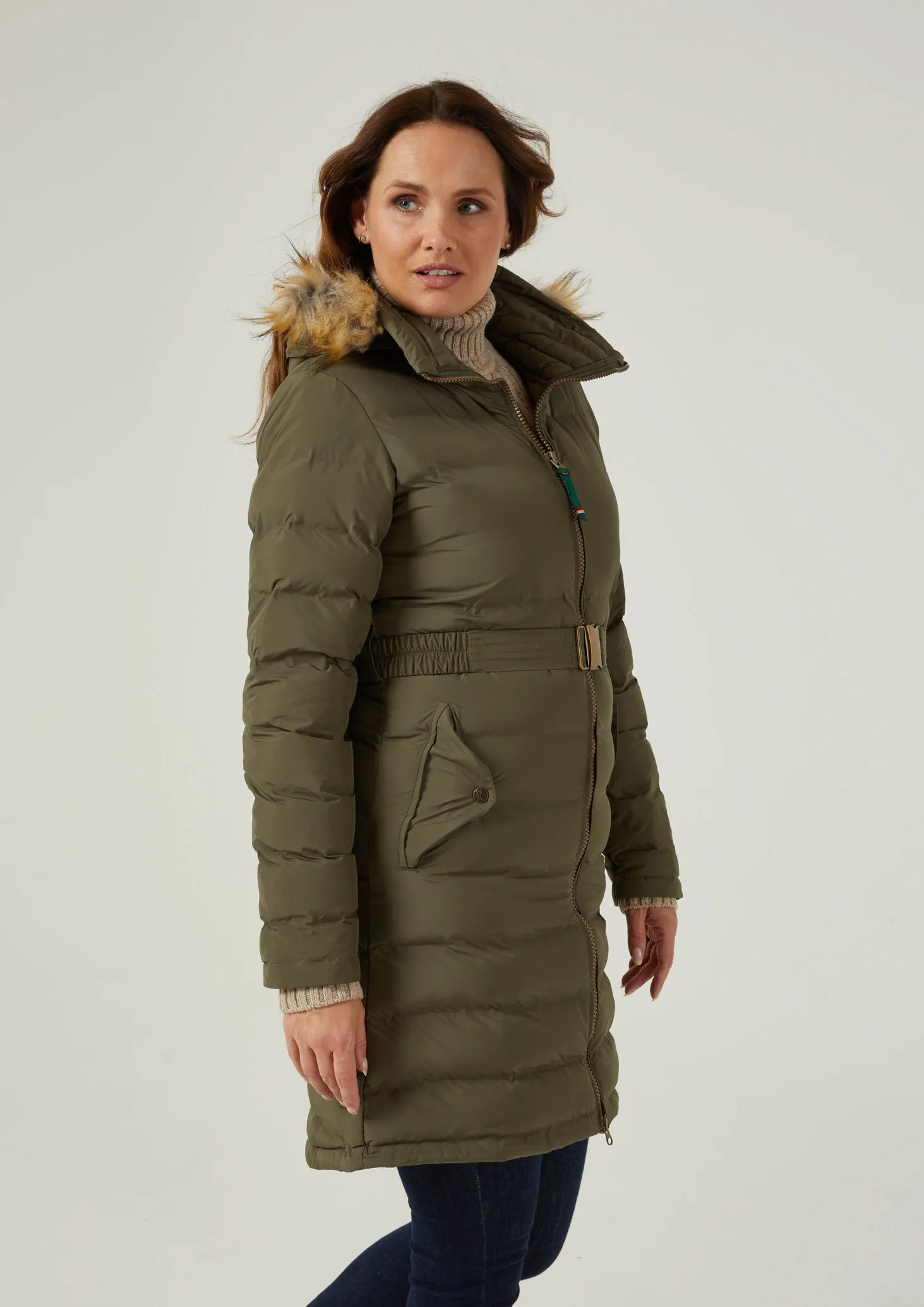 Calsall Ladies Olive Jacket - Regular Fit