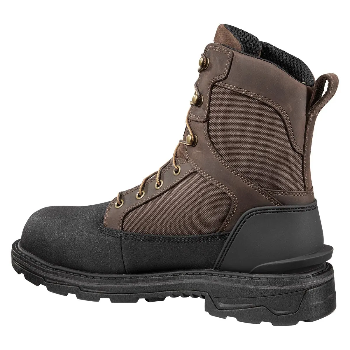 Carhartt Men's Ironwood Waterproof Insulated 8" Work Boots - Dark Brown/Black