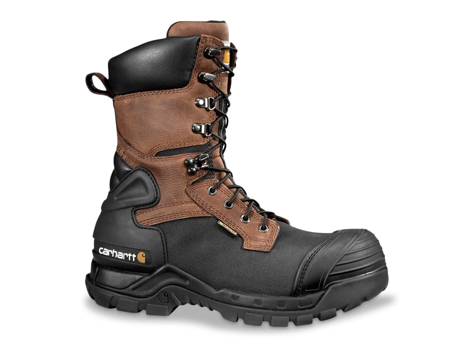 Carhartt Waterproof Composite Toe Boots, Dark Brown