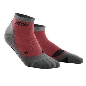 CEP | Hiking Light Merino Low Cut Socks | Women's | Berry/Grey