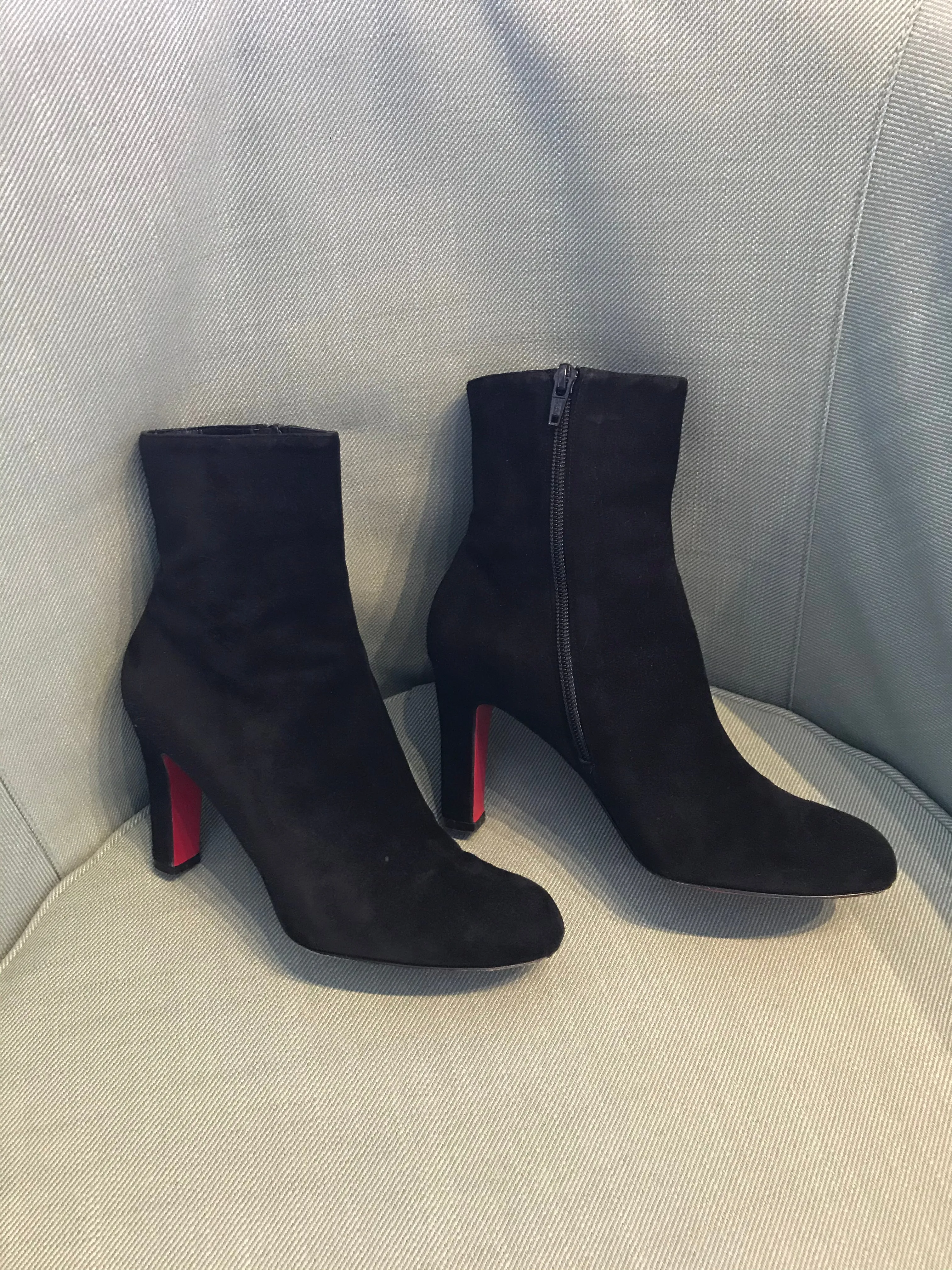 CHRISTIAN LOUBOUTIN Suede Ankle Boots