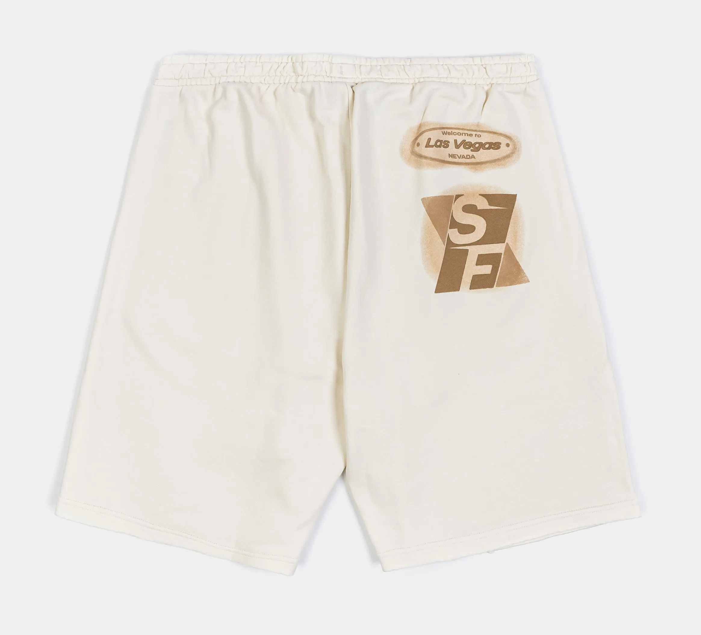 Desert Sun Scuderia Ferrari Race Las Vegas Mens Shorts (Beige)