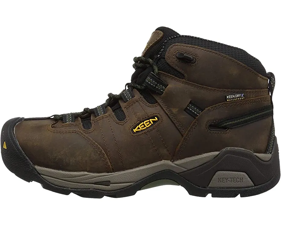 Detroit XT Mid Steel Toe Waterproof KEEN Utility Boots, Brown