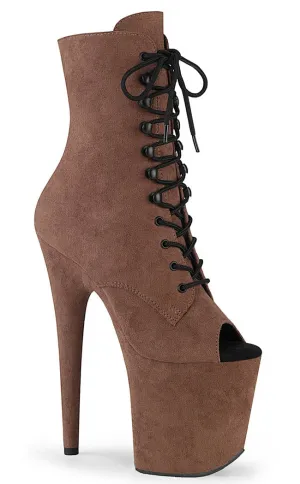 FLAMINGO-1021FS Brown Suede Ankle Boots