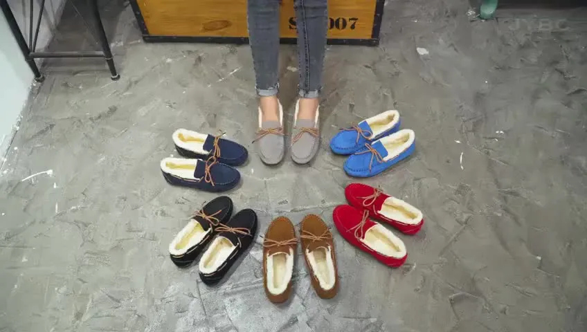 kamames Autumn And Winter New Doudou Shoes, Plush, Warm, Bow, Korean Version, Casual, Flat-Bottomed, Lazy Cotton Shoes.