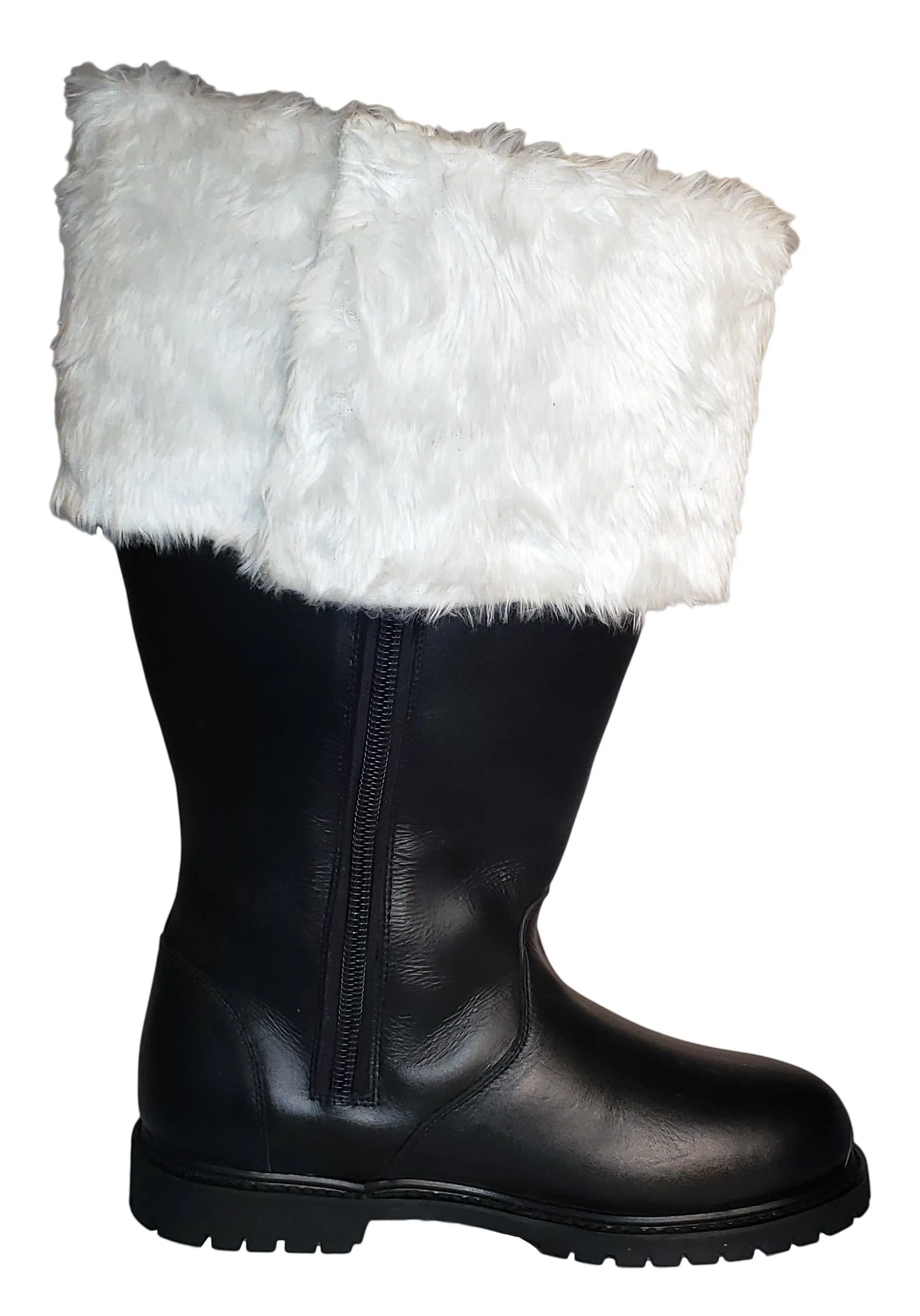 Leather Santa Boot / Professional Santa Boots / Wide Calf / Wide Width