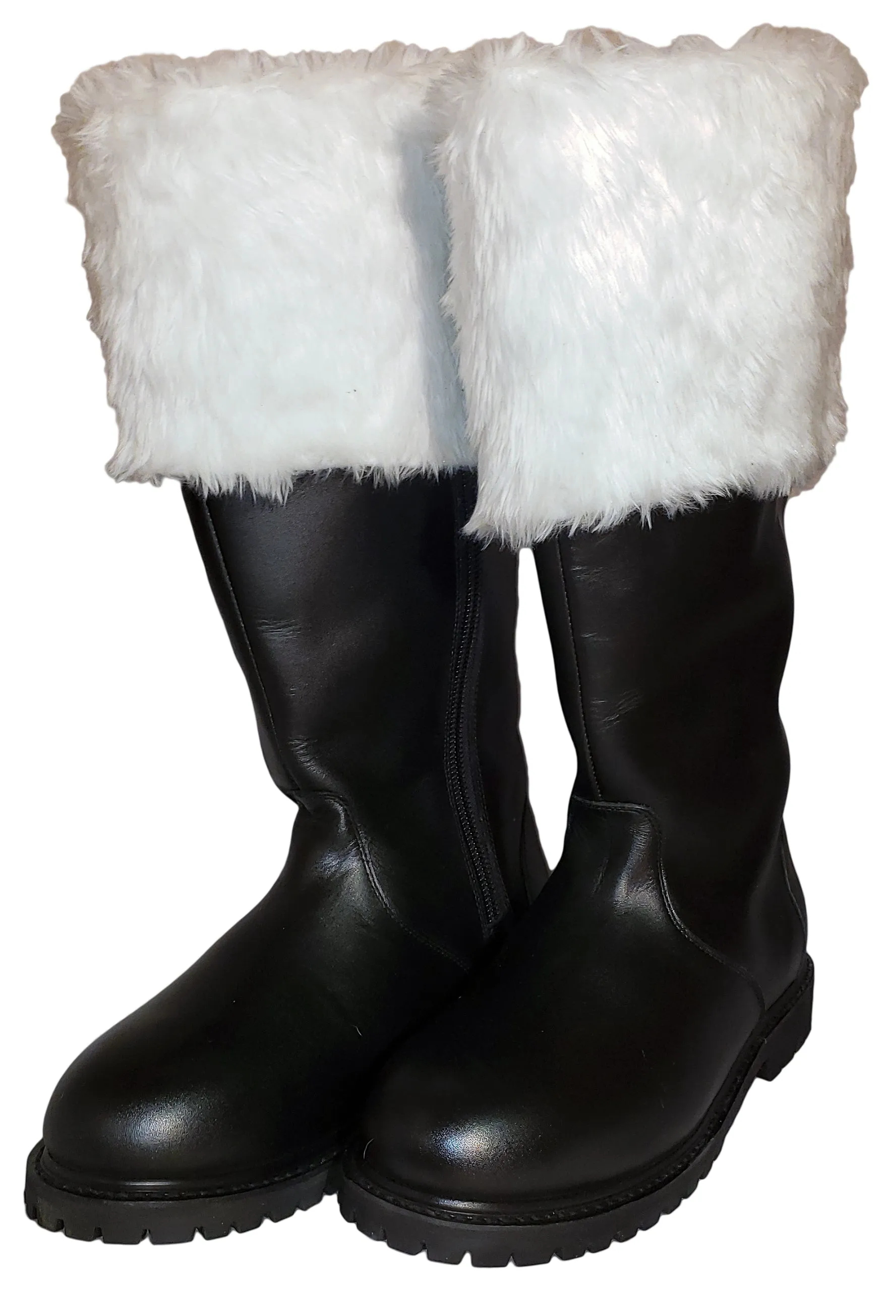 Leather Santa Boot / Professional Santa Boots / Wide Calf / Wide Width