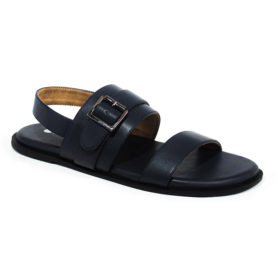 Leo Crossover Vegan Leather Blue Men Sandals