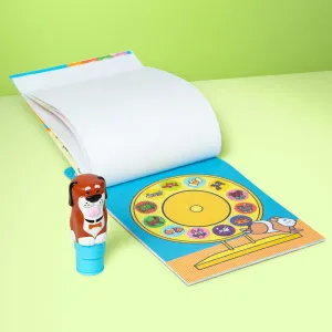 Melissa & Doug Sticker WOW! 24-Page Activity Pad and Sticker Stamper, 300 Stickers, Arts and Crafts Fidget Toy Collectible Character Dog