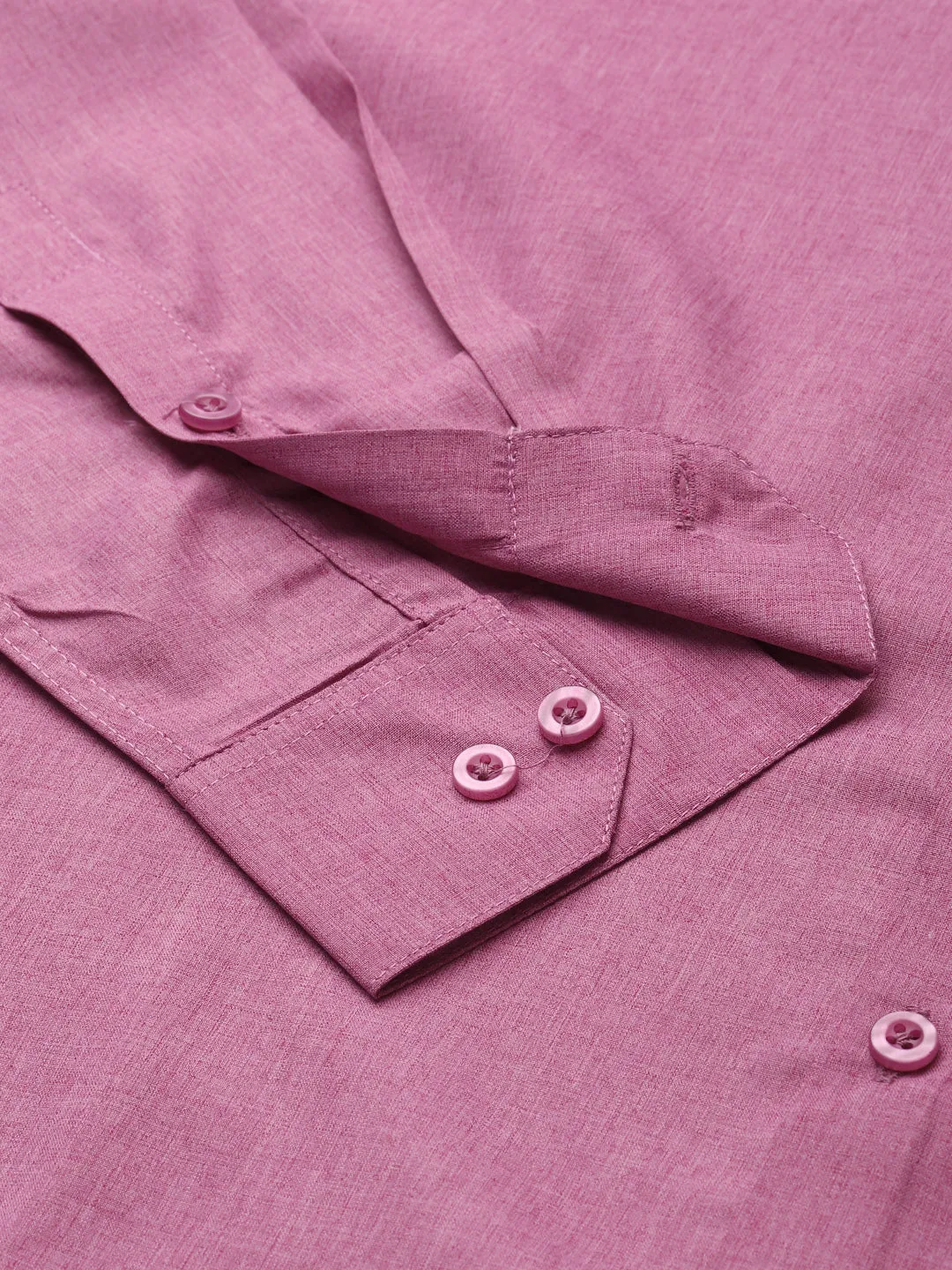 Men's Cotton Magenta Formal Classic Shirt - Sojanya