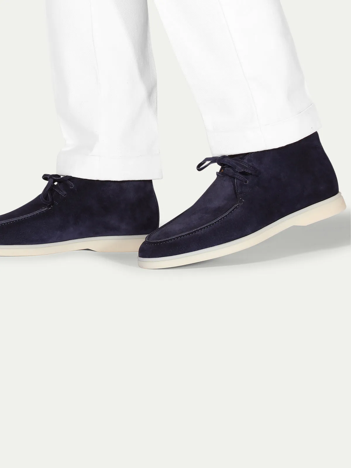 Navy Suede Desert Boot