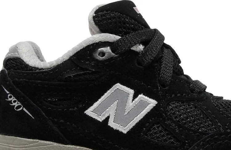 New Balance 990v3 Toddler 'Black' Sneakers, black