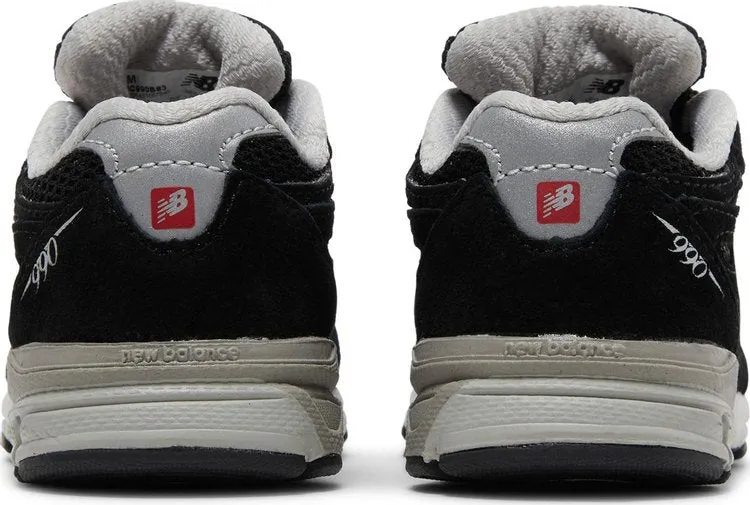 New Balance 990v3 Toddler 'Black' Sneakers, black