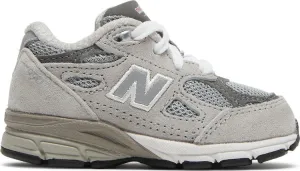 New Balance 990v3 Toddler 'Grey' sneakers, gray