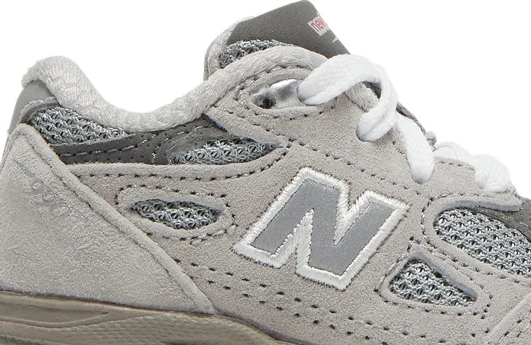 New Balance 990v3 Toddler 'Grey' sneakers, gray