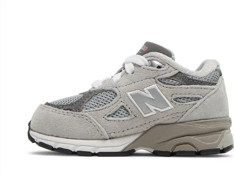 New Balance 990v3 Toddler 'Grey' sneakers, gray