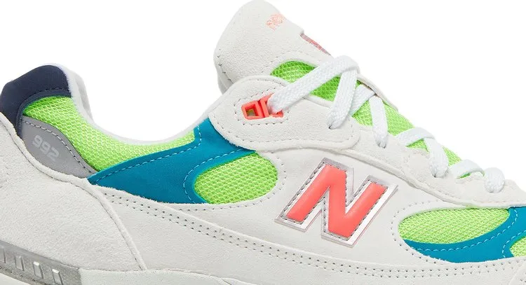 New Balance 992 Made in USA 'White Neon' sneakers, white