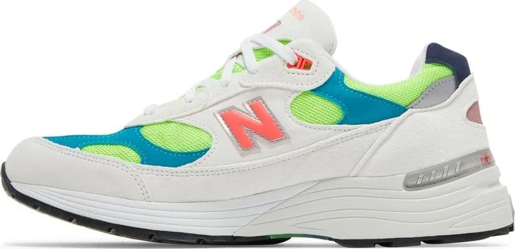 New Balance 992 Made in USA 'White Neon' sneakers, white