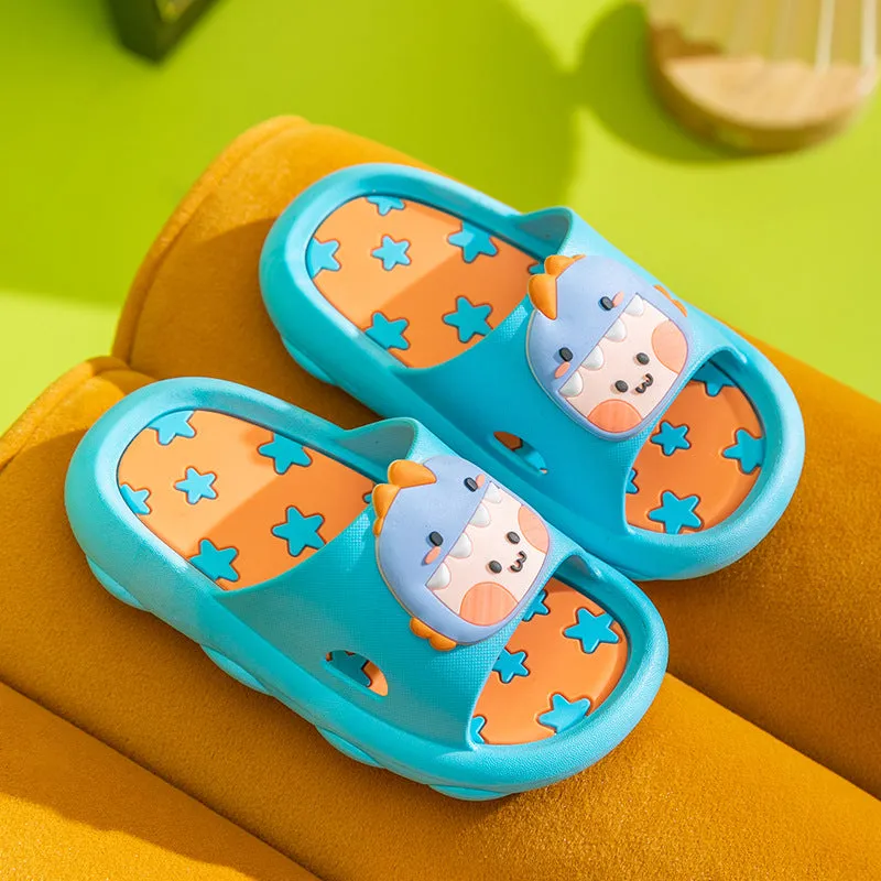 New Summer Princess Cartoon Middle Children's Slip-On Non-Slip Bathroom Big Children's Household Baby Children's Sandals and Slippers