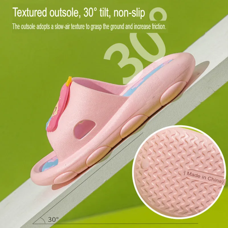 New Summer Princess Cartoon Middle Children's Slip-On Non-Slip Bathroom Big Children's Household Baby Children's Sandals and Slippers