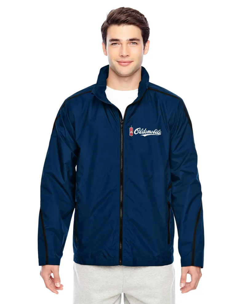 Oldsmobile Script Lightweight Mesh Lined Windbreaker