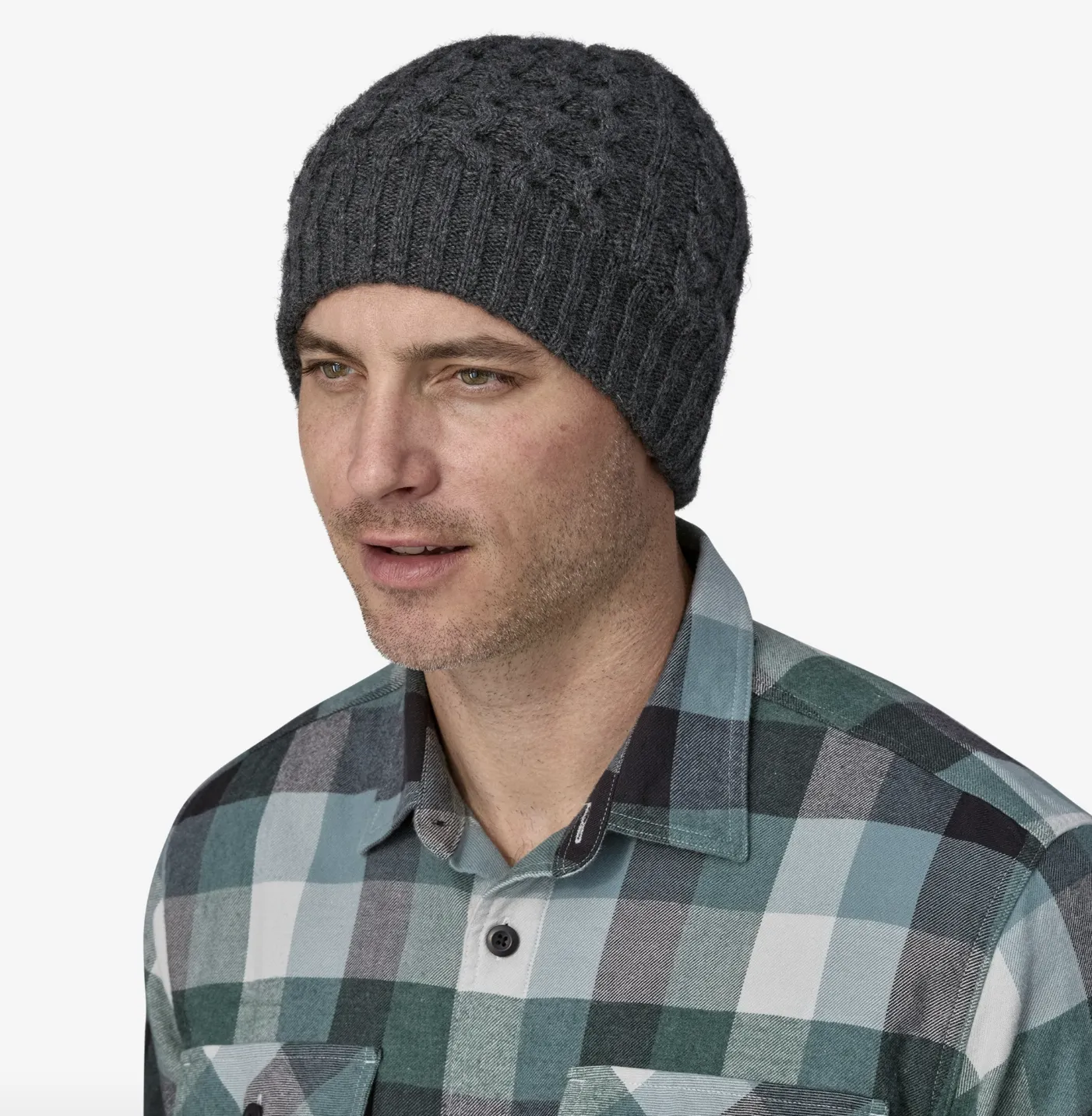 Patagonia Coastal Cable Beanie Noble Grey