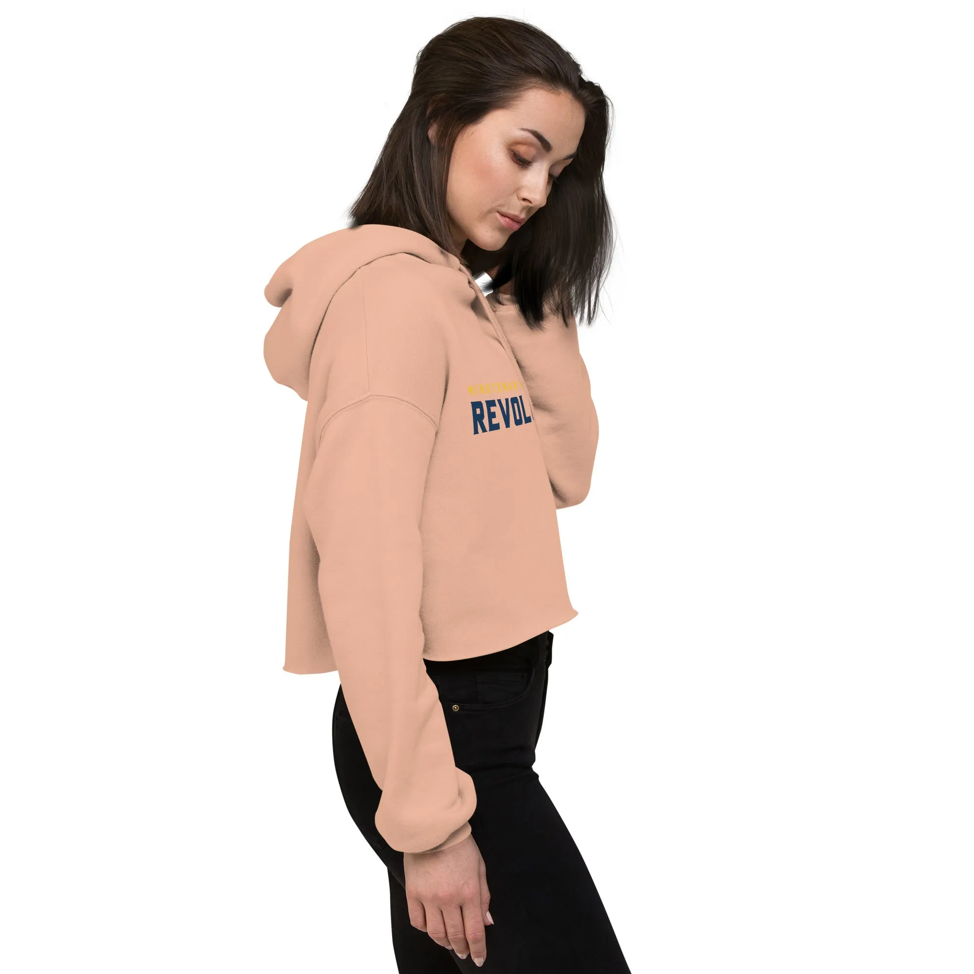 Pink Crop Hoodie