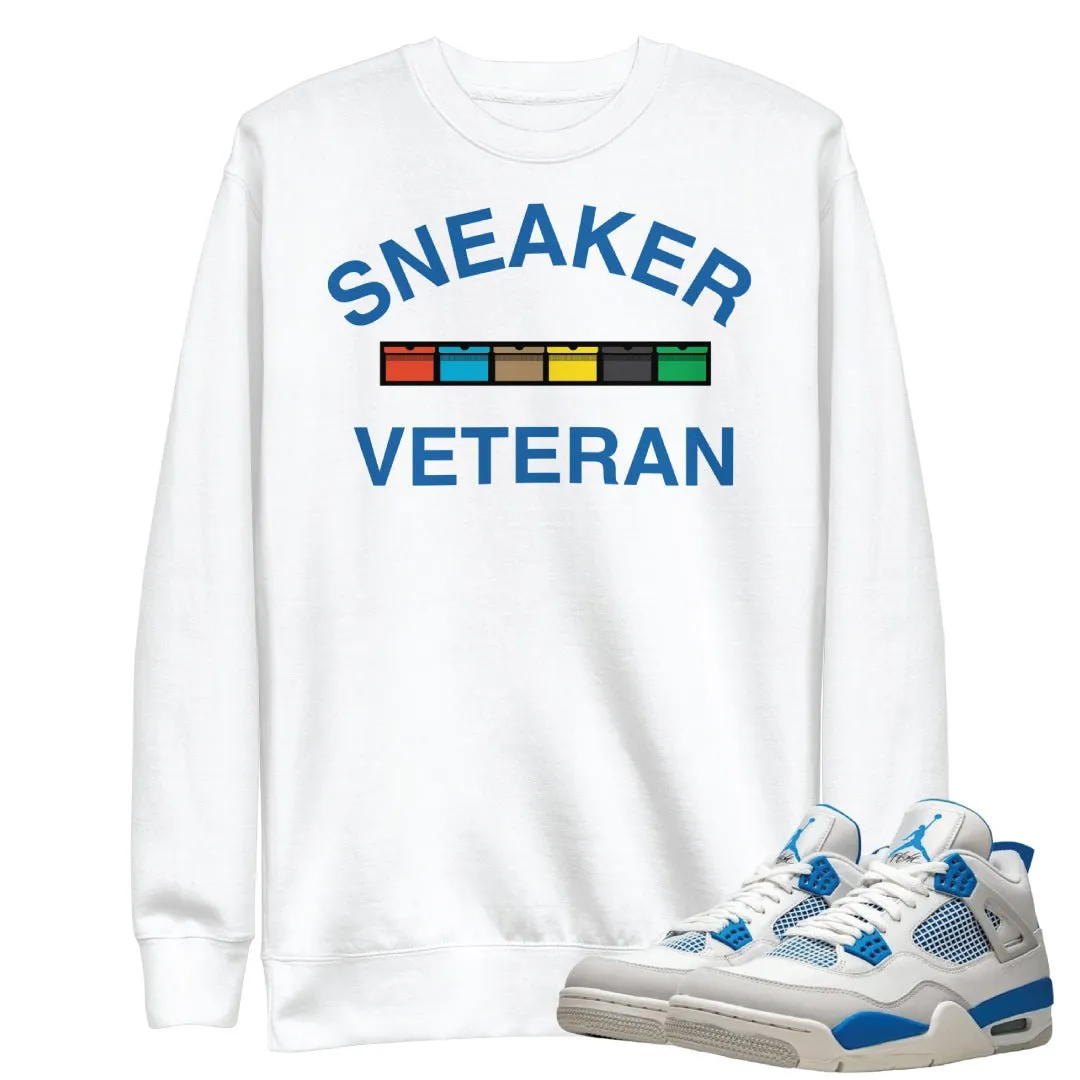 Retro 4 Military Blue "Sneaker Veteran" Sweater