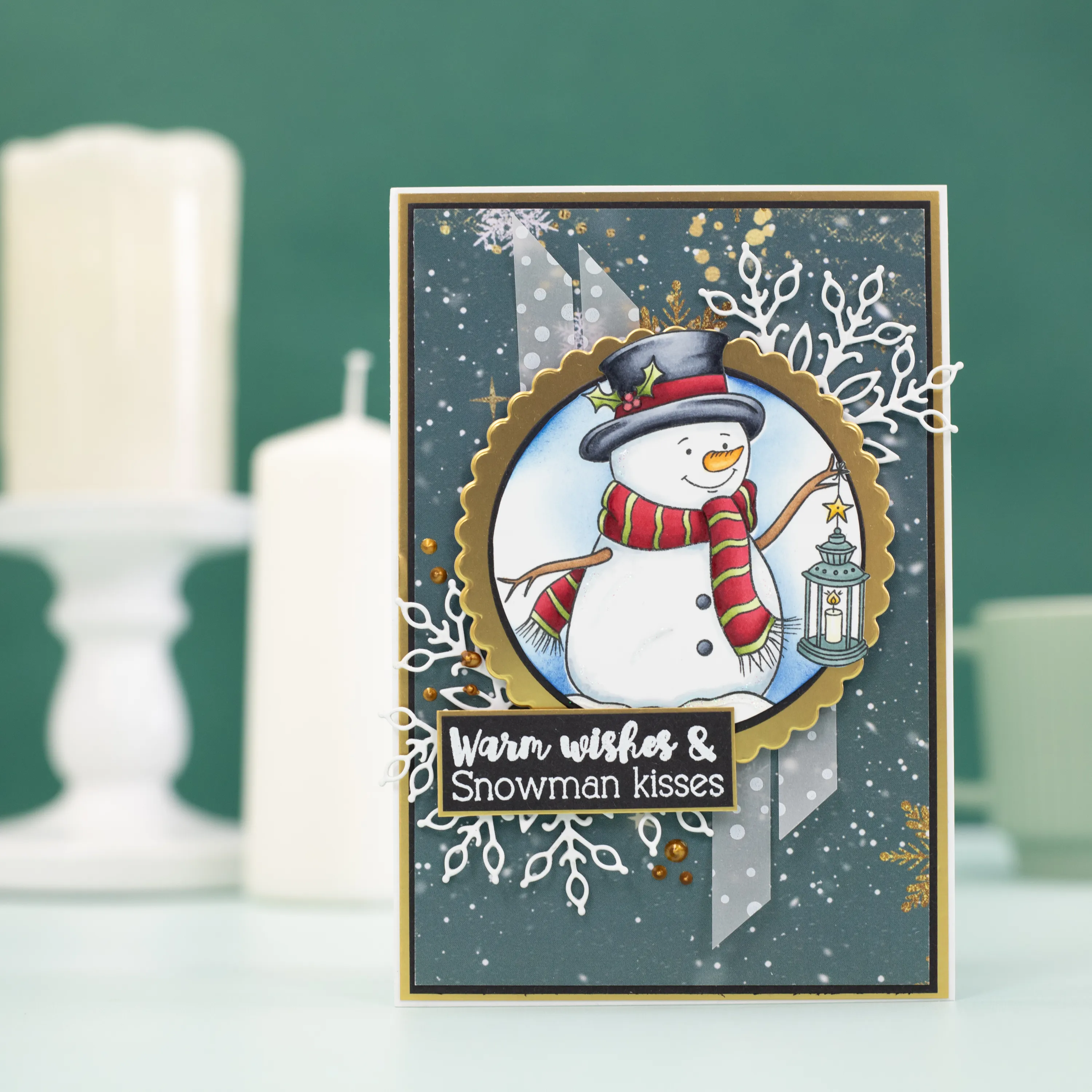 Snowman Kisses Photopolymer Stamp