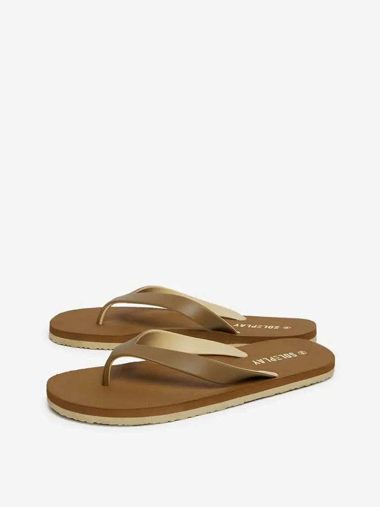 SOLEPLAY Tan Flip-Flops