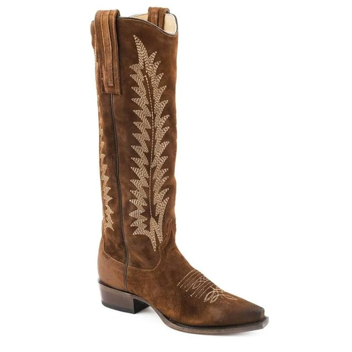 Stetson Brown Women's Emme Oiled Suede Snip Toe 0821