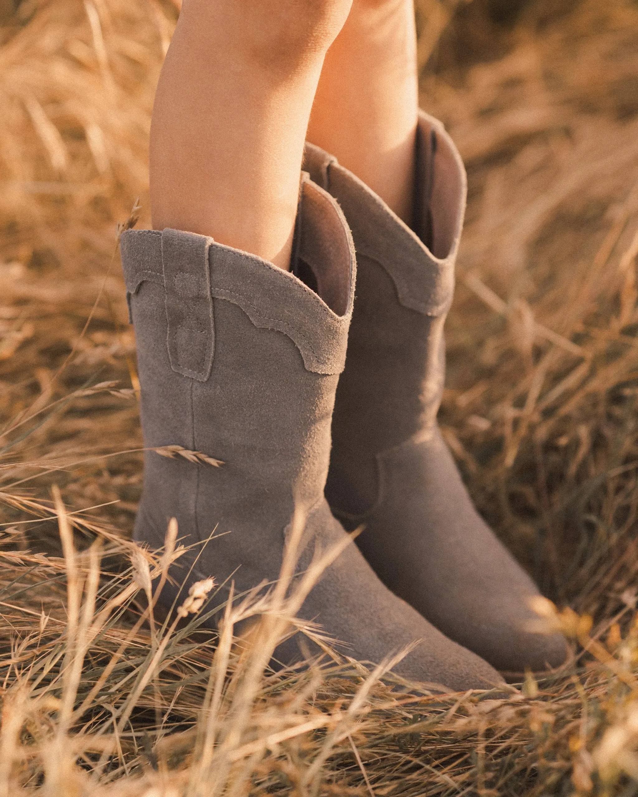 The Western Boot by Rylee   Cru - Dusty Blue - KIDS