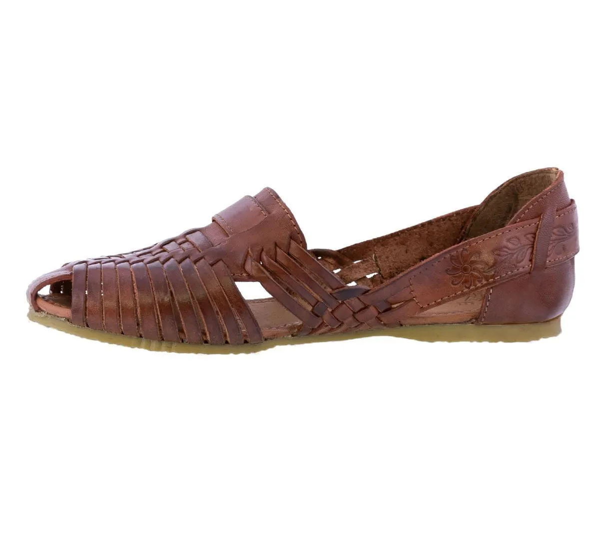 Womens 110 Cognac Authentic Huaraches Real Leather Sandals