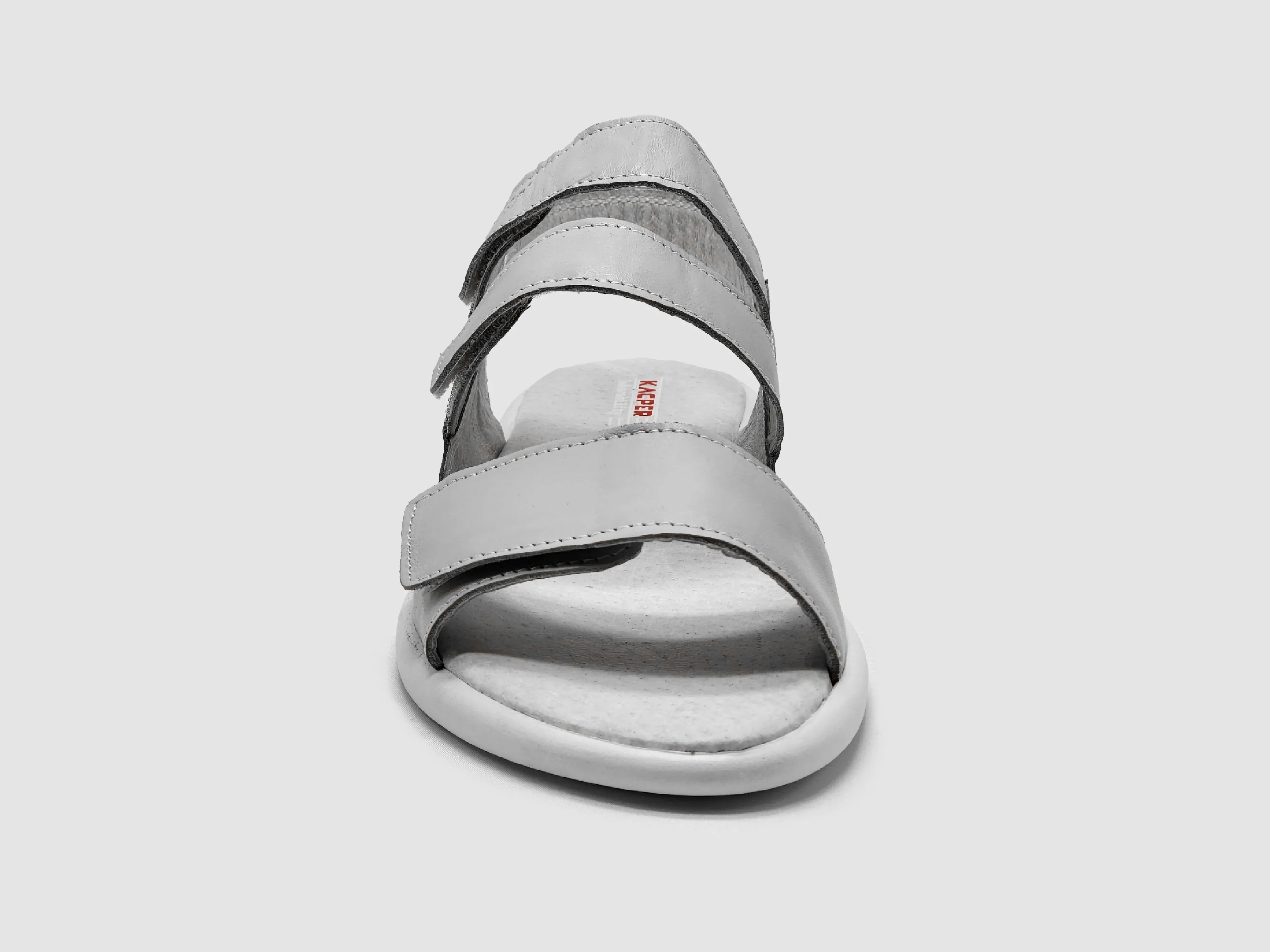 Women's Leather Flip-Flops - White